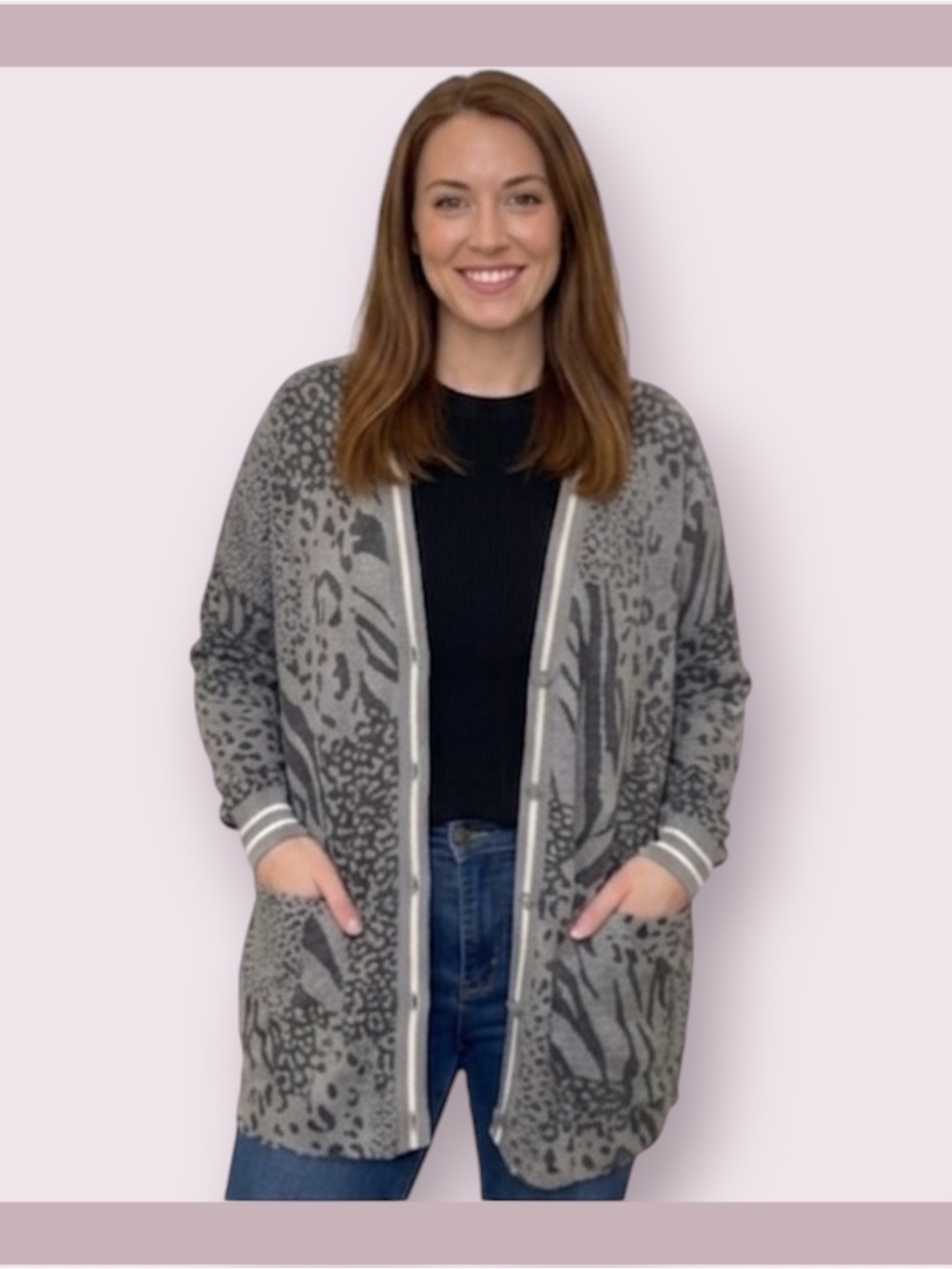 PJ Salvage Patch Perfect Cardigan Sweater
